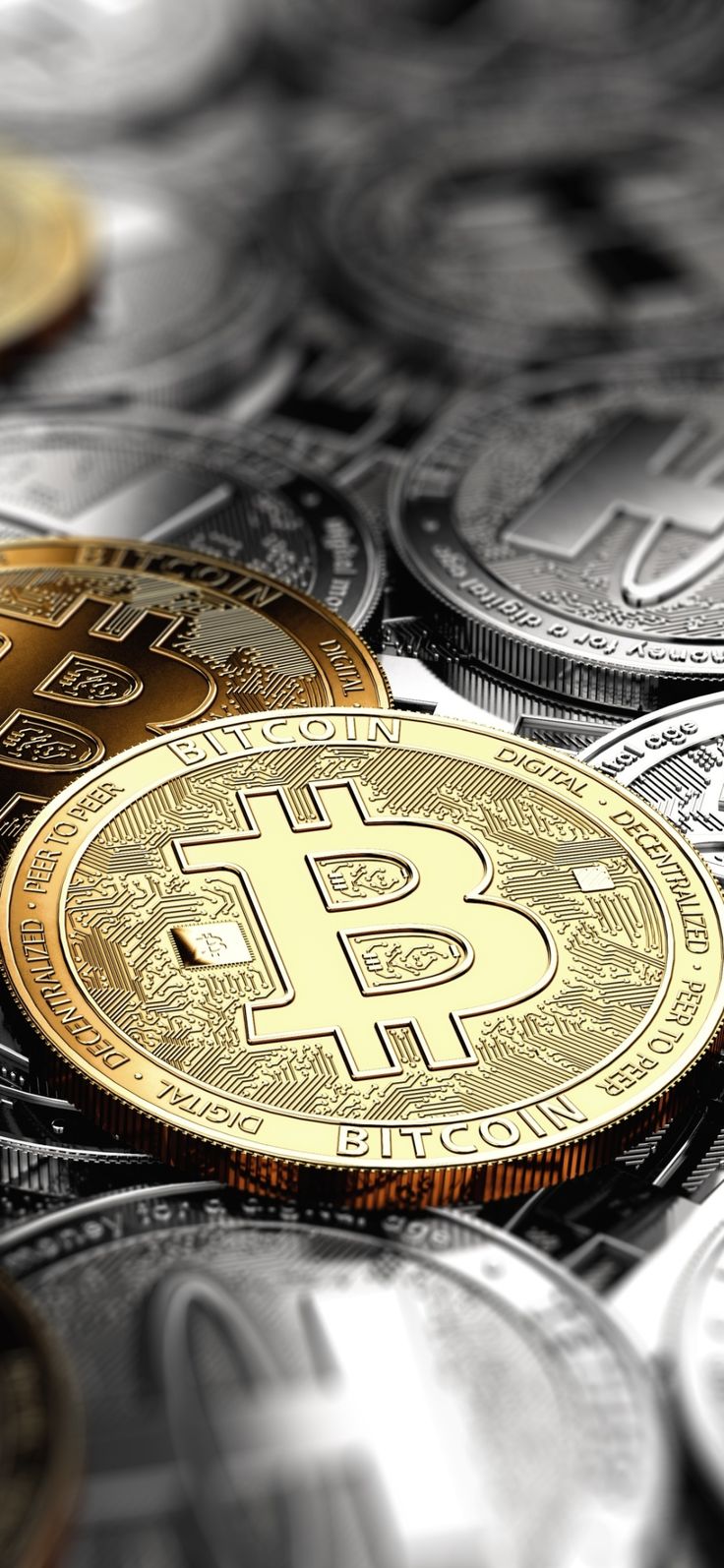 Обои на телефон с Биткойн