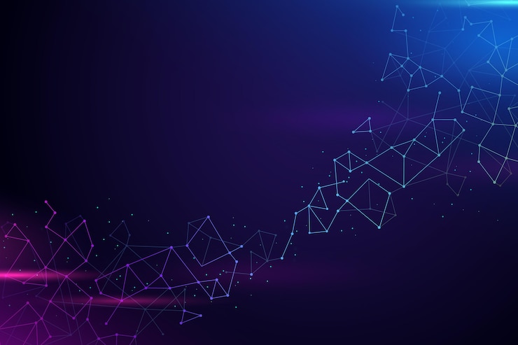 Network Connection Gradient Background